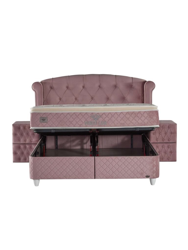 Francuski ležaj Visco Lux Rose – slika 3
