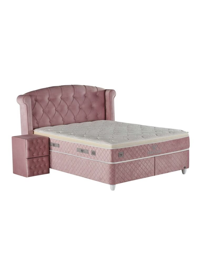 Francuski ležaj Visco Lux Rose – slika 4